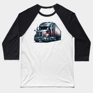 Semi Trailer Truck Baseball T-Shirt